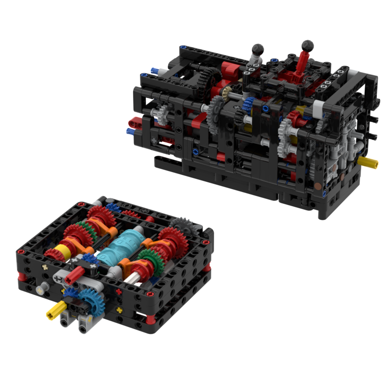 Diy Motorcycle Electronics - Gearbox Reverse 6-speed T-310 Modified MOC