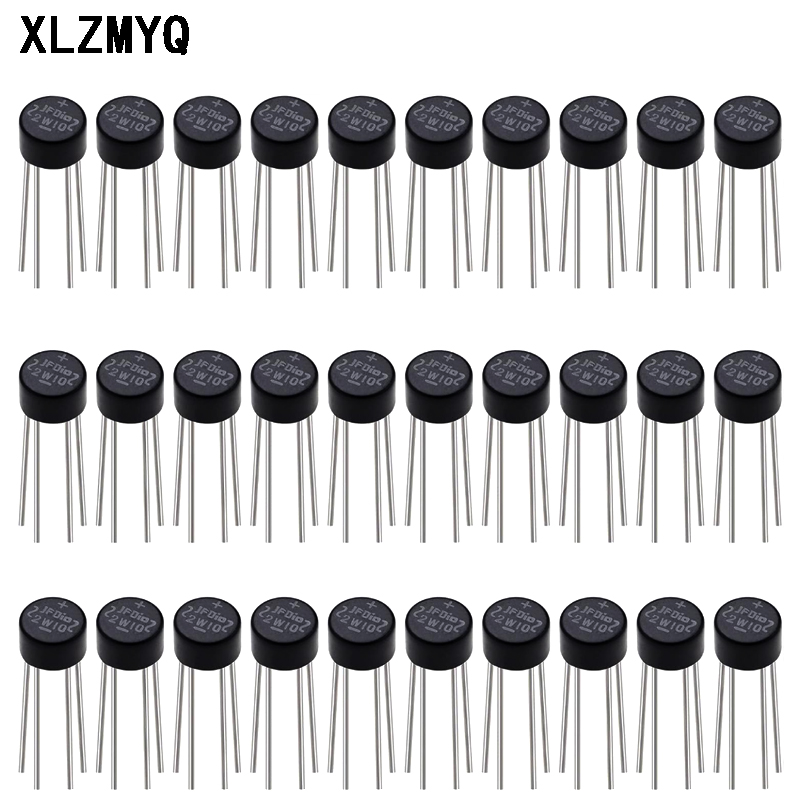 Diy Motorcycle Electronics - 100PCS 2W10 Bridge Rectifier 2A/1000V Bridge