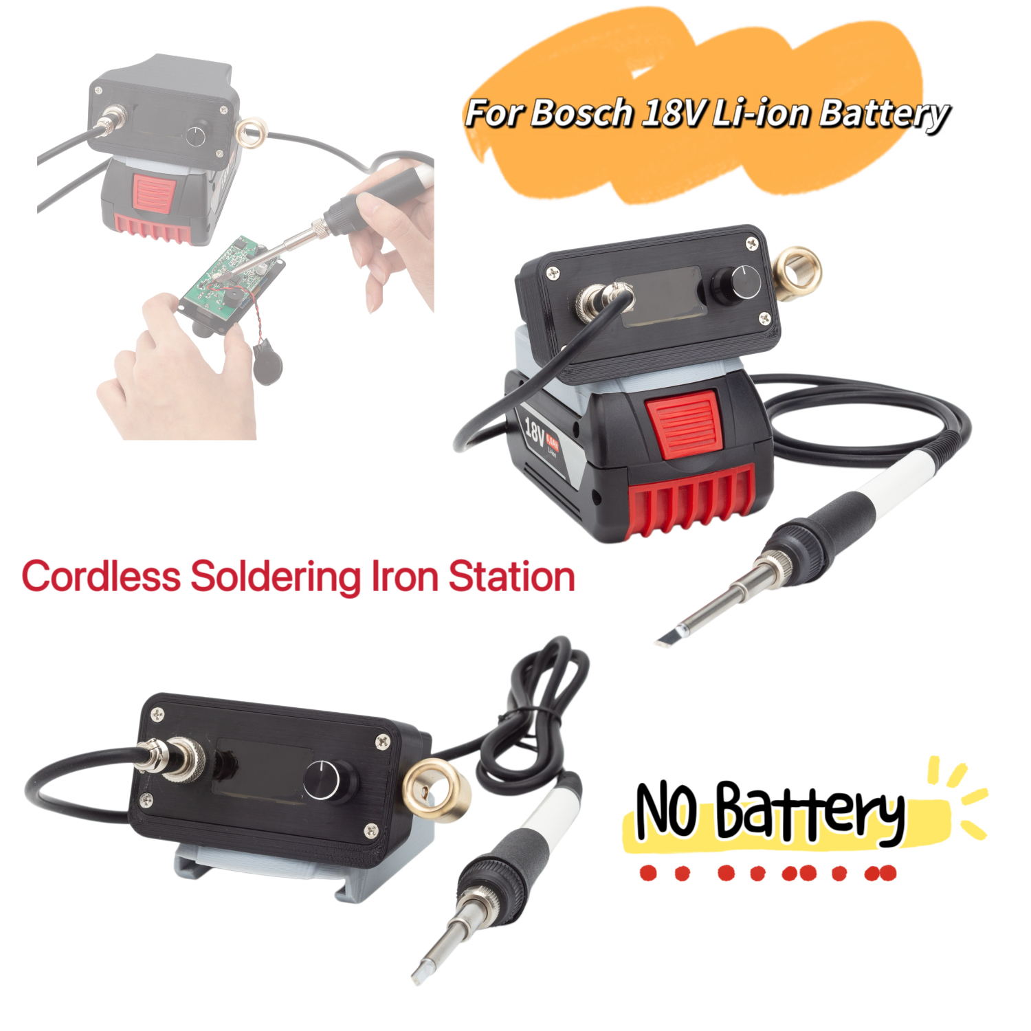 Diy Electronics Gadget - Portable OLED T12 Soldering Iron Station