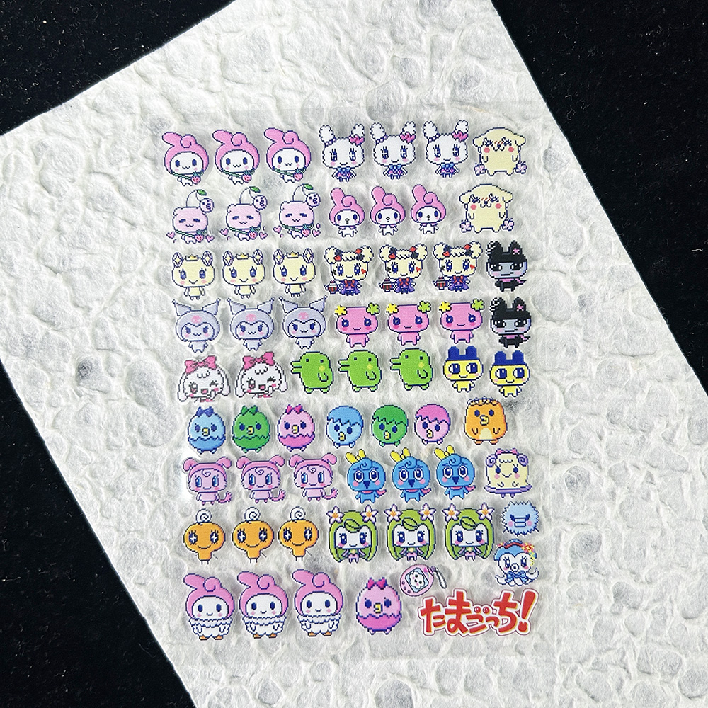 Diy Electronics Art - PVC Kawai Electronic Pet Stickers Nail