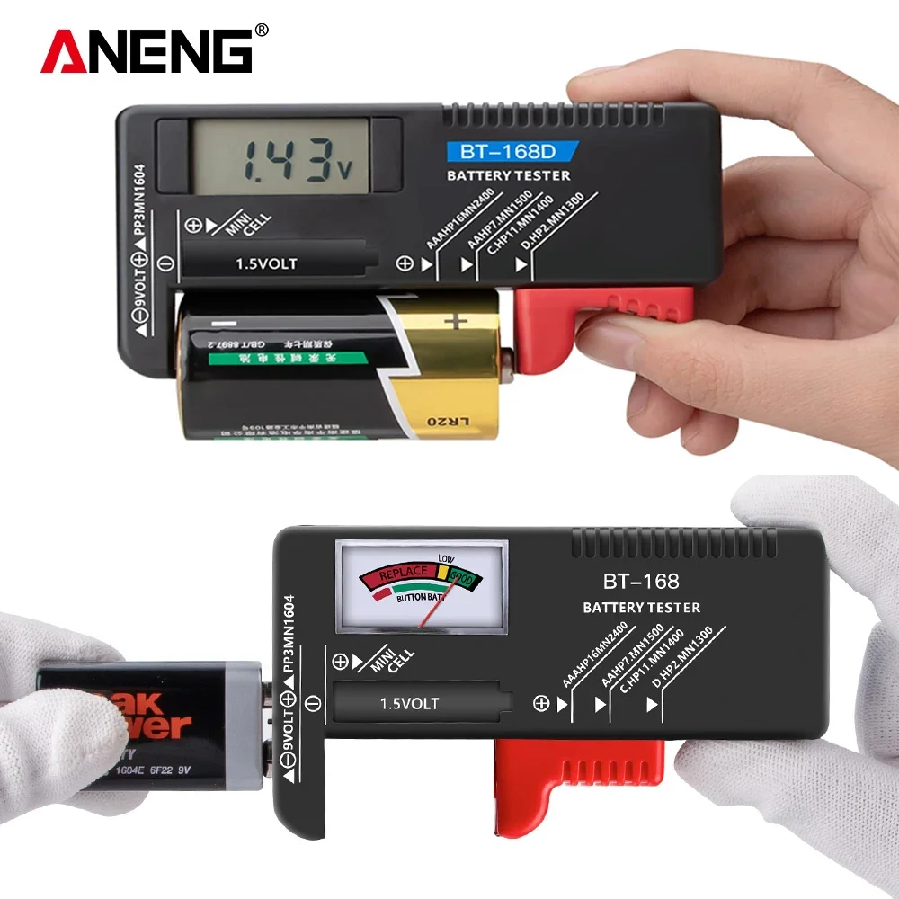 Diy Electronics Test Equipment - ANENG Battery Tester BT-168/ BT-168D Digital