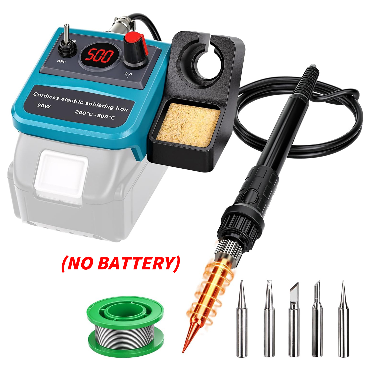 Diy Electronics Gadget - 90W LED Digital Cordless Soldering Iron