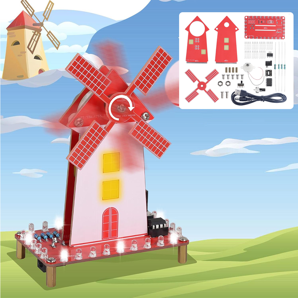 Diy Electronics Kits For Beginners - DIY Windmill Soldering Practice Kit Electronic