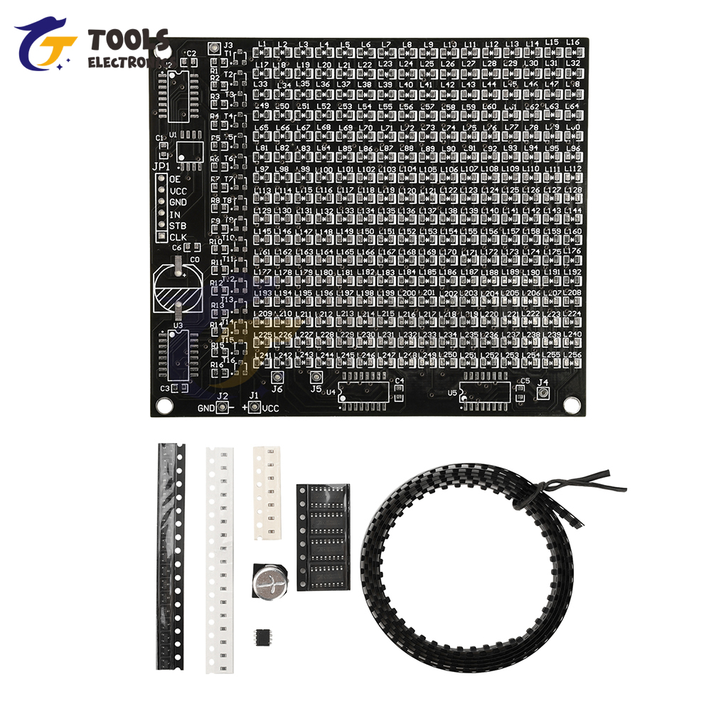 DIY Electronic Kit 64LED/256LE - đánh giá và giá Diy Home Electronics Projects