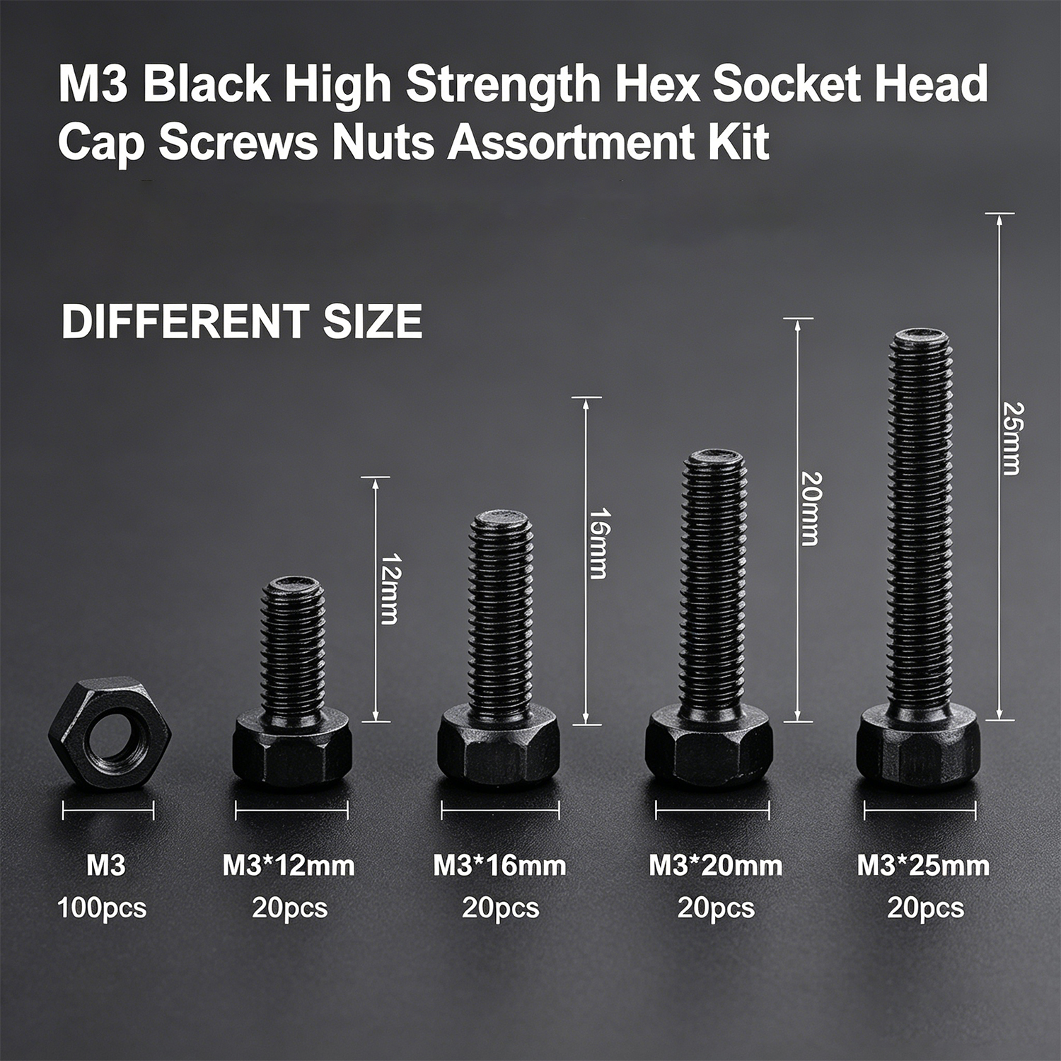 M3 Black Hex Socket Head Cap S - đánh giá và giá Diy Electronics Gadget