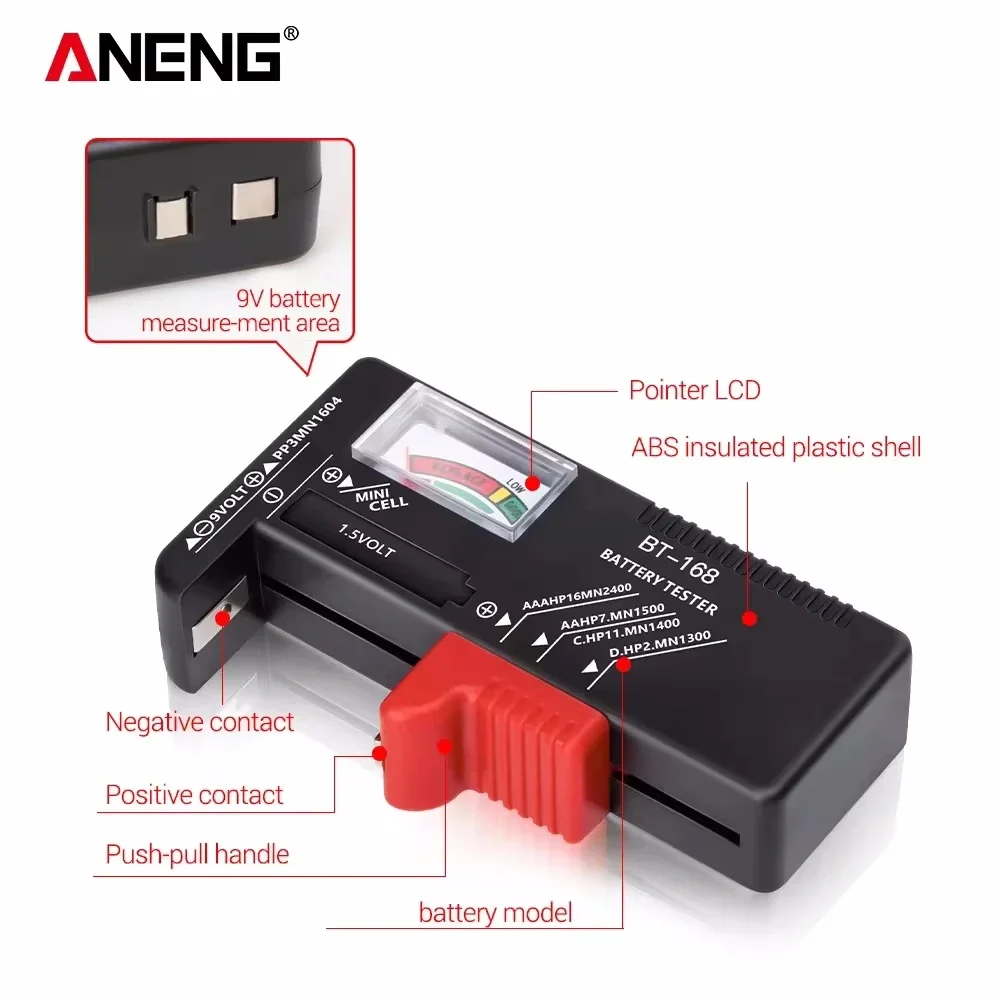 ANENG BT-168 Digital Battery T - đánh giá và giá Diy Electronics Test Equipment