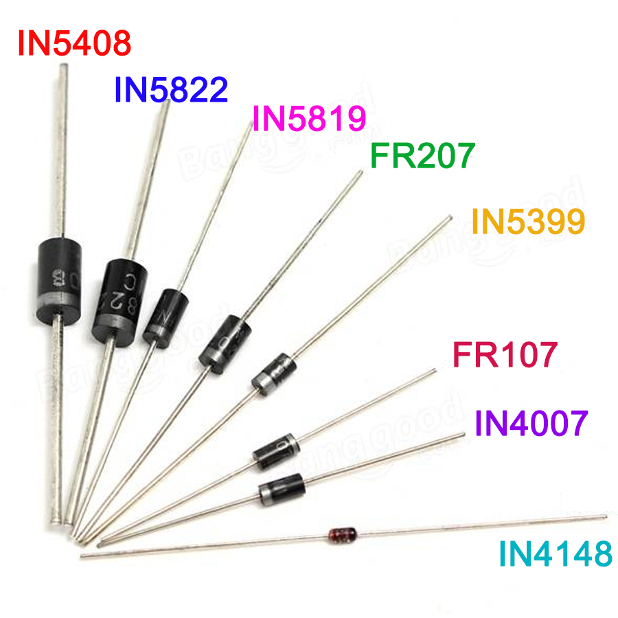 100pcs/lot Rectifier Diode set - đánh giá và giá Diy Motorcycle Electronics