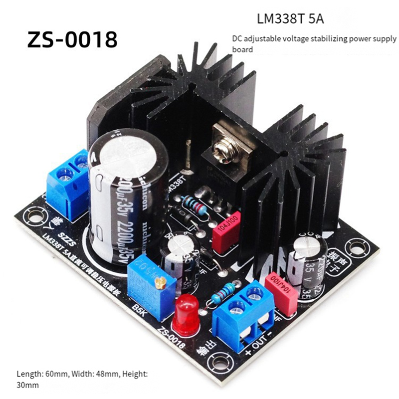 A13E-LM338 5A Output Filament  - đánh giá và giá Diy Electronics Gadget