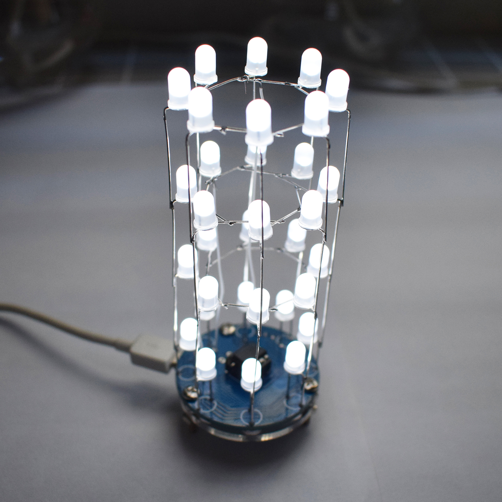 LED Cylindrical Cube8x4 Light  - đánh giá và giá Diy Electronics Kits For Beginners