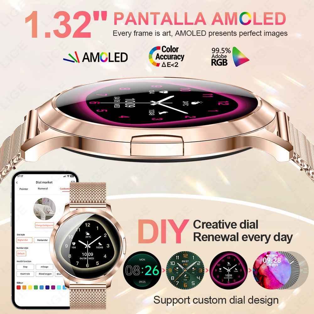 LIGE 2026 New Smart Watch Wome - đánh giá và giá Diy Electronics Audio
