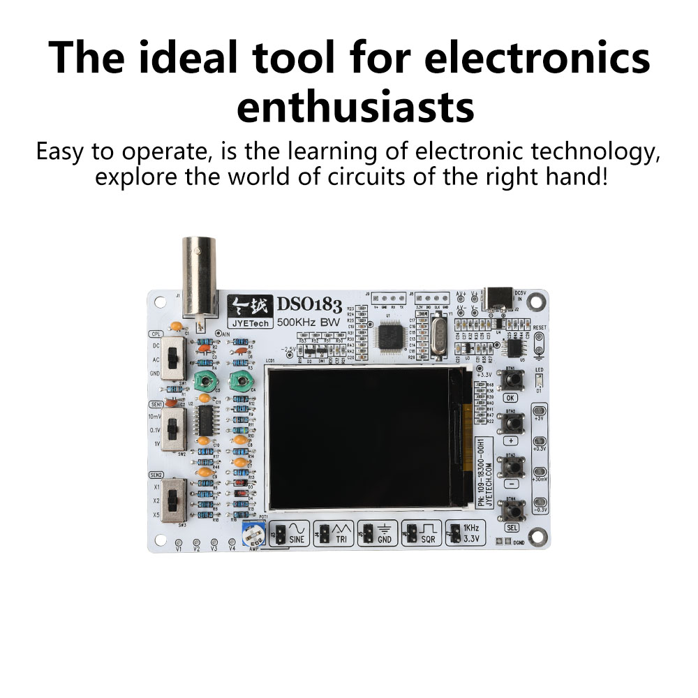 DC 5V DSO183 Digital Oscillosc - đánh giá và giá Diy Electronics Kits For Beginners