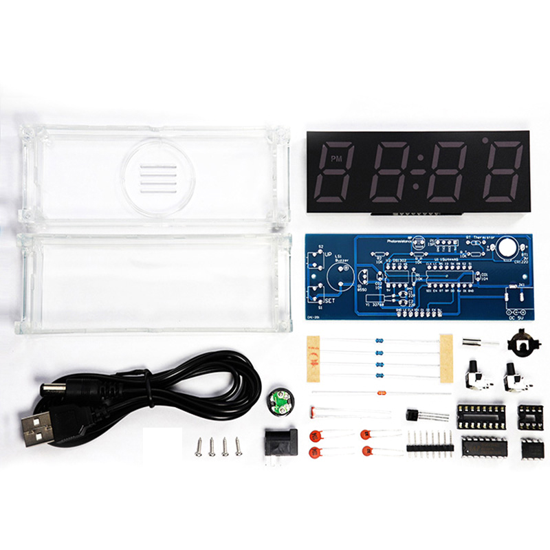 Digital Tube DIY Clock Kit Tem - đánh giá và giá Diy Home Electronics Projects