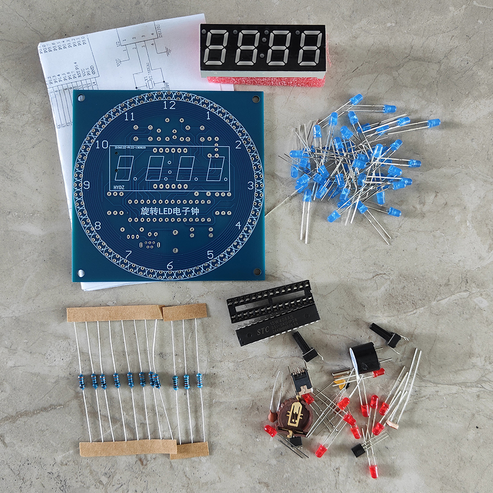 DIY Rotating LED Electronic Di - đánh giá và giá Diy Electronics News