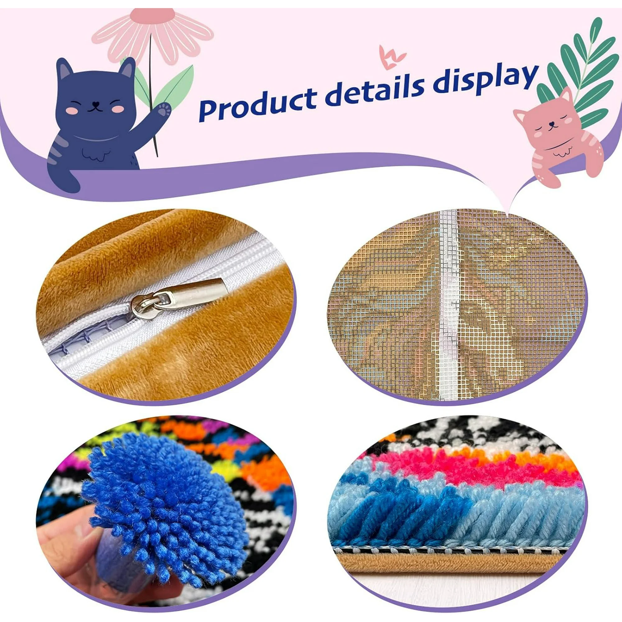 Animals Latch Hook Kits pillow - đánh giá và giá Diy Electronics Art