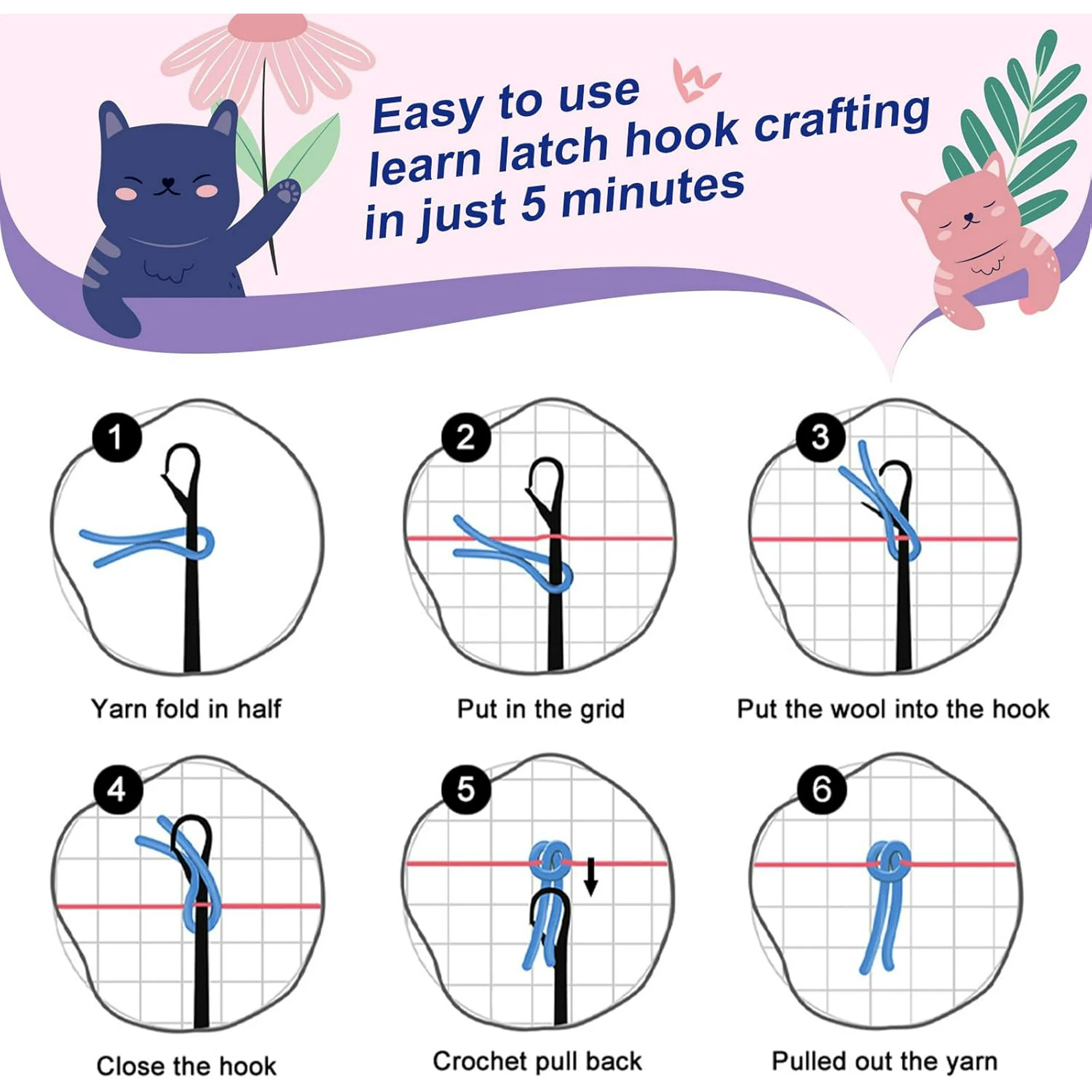 Animals Latch Hook Kits pillow - đánh giá và giá Diy Electronics Art