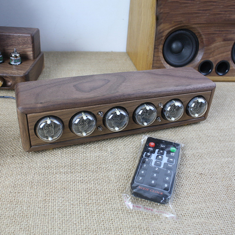 Luxury Wood Nixie Tube Clock D - đánh giá và giá Diy Electronics Gifts
