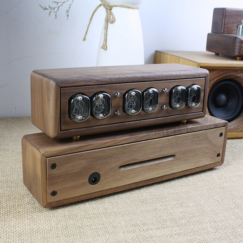 Luxury Wood Nixie Tube Clock D - đánh giá và giá Diy Electronics Gifts