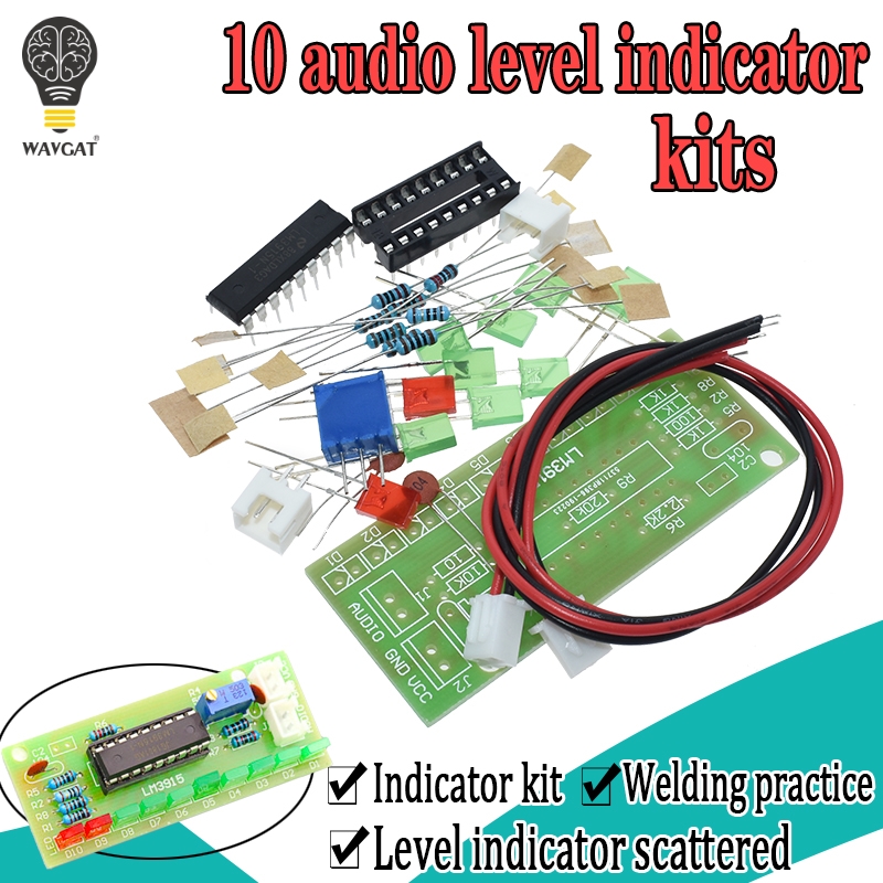 LM3915 DC 9V-12V 10 LED Sound  - đánh giá và giá Diy Electronics Audio