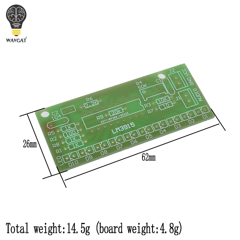 LM3915 DC 9V-12V 10 LED Sound  - đánh giá và giá Diy Electronics Audio