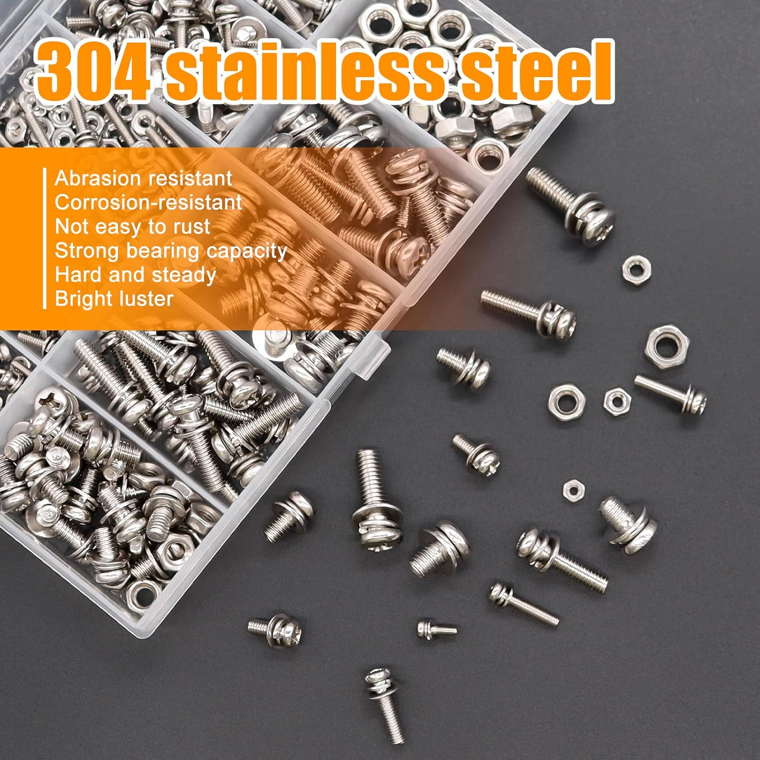 500Pcs Nut and Bolt Assortment - đánh giá và giá Diy Motorcycle Electronics