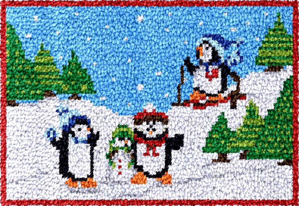penguins Latch Hook Rug Kits w - đánh giá và giá Diy Electronics Art