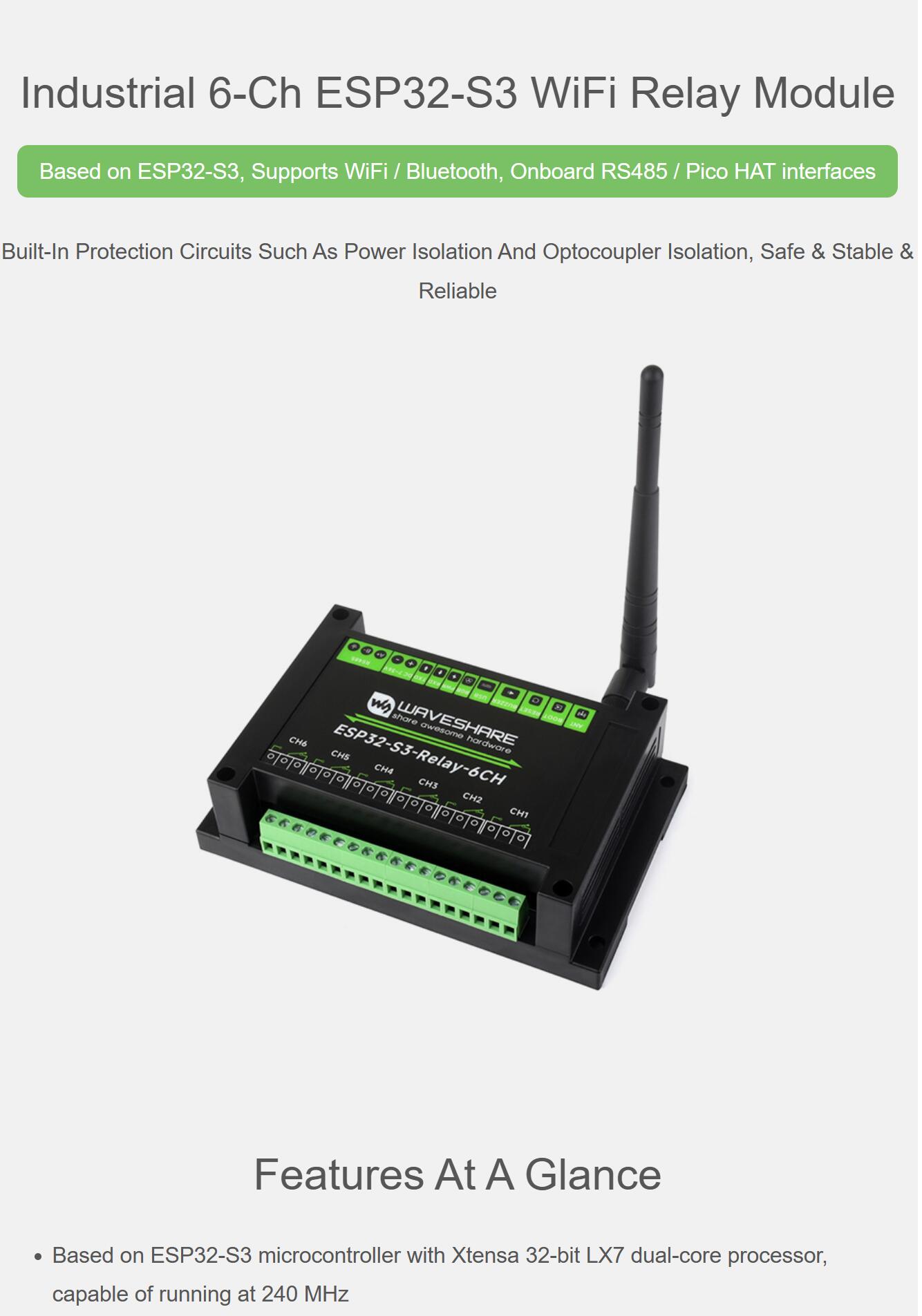 Industrial 6 relay Channel ESP - đánh giá và giá Esp32 Wifi Bluetooth