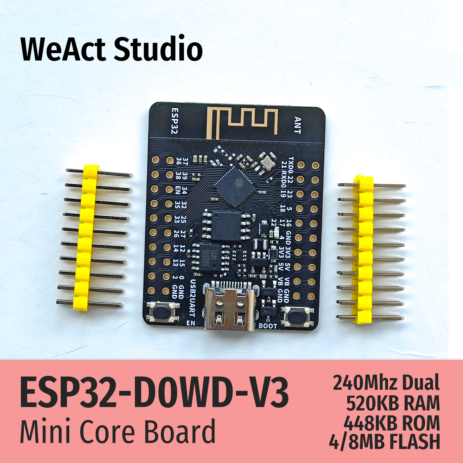 WeAct ESP32 Development Board  - đánh giá và giá Esp32 Wifi Bluetooth