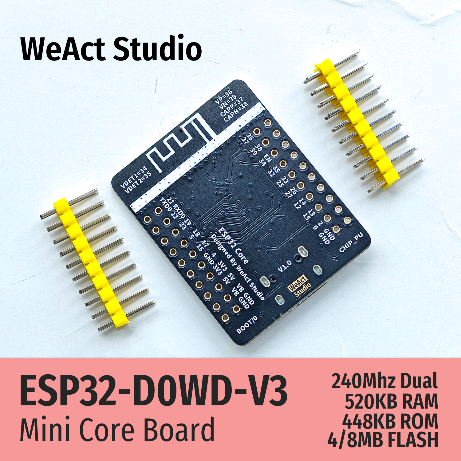 WeAct ESP32 Development Board  - đánh giá và giá Esp32 Wifi Bluetooth