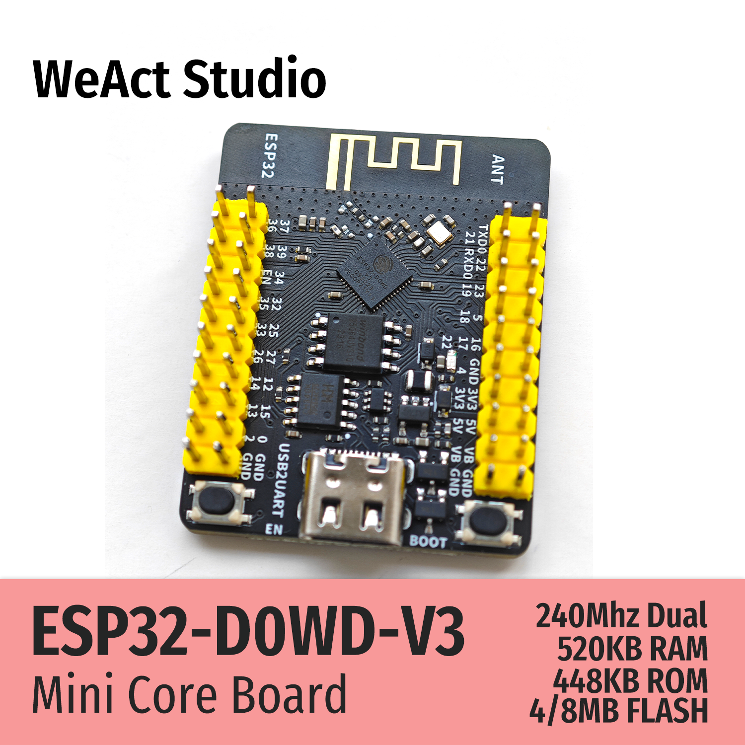 WeAct ESP32 Development Board  - đánh giá và giá Esp32 Wifi Bluetooth