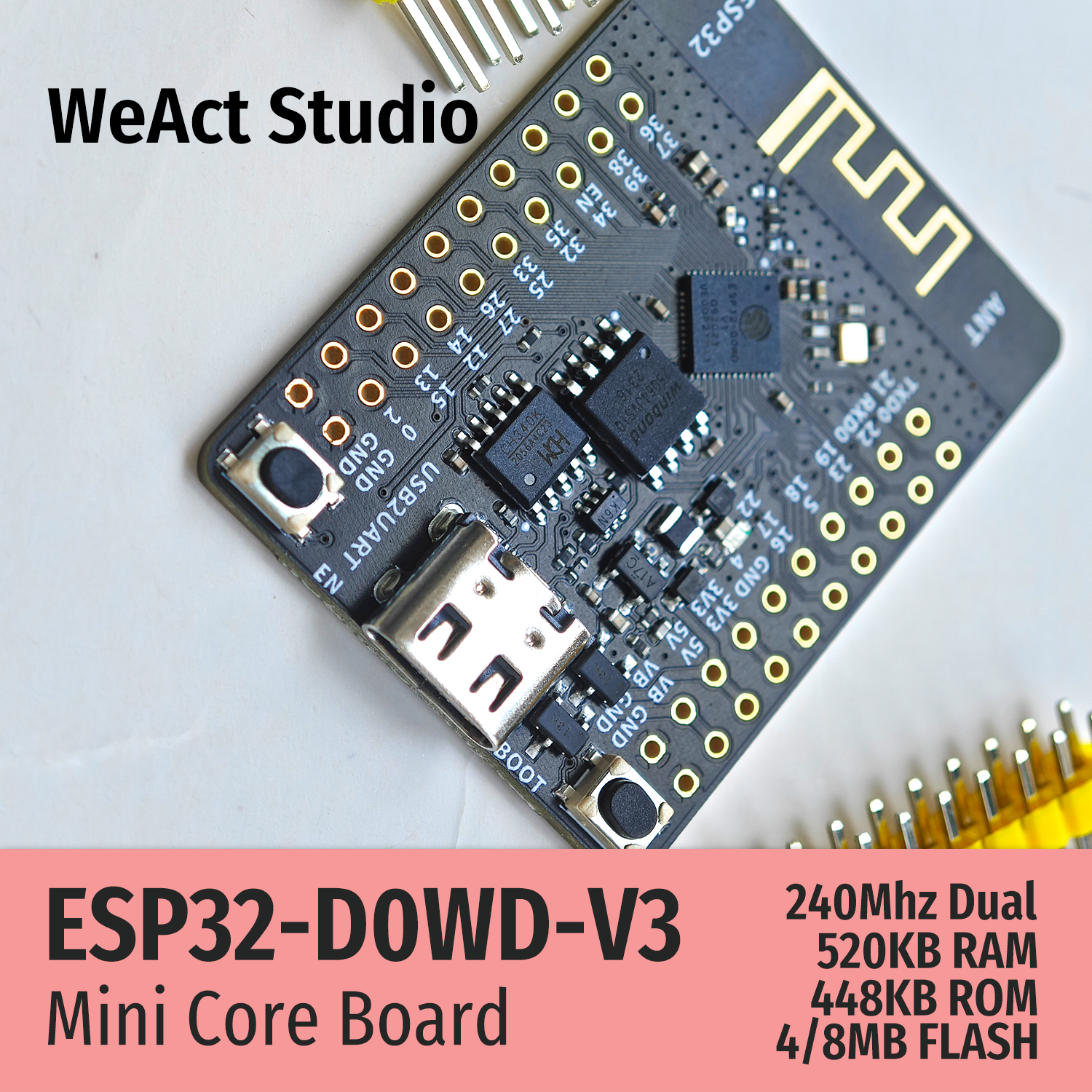 WeAct ESP32 Development Board  - đánh giá và giá Esp32 Wifi Bluetooth