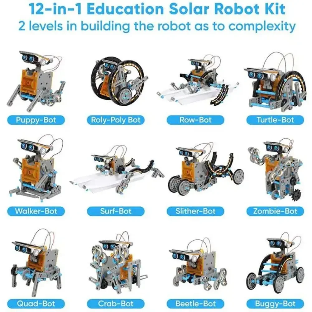 13 in 1 Solar Powered Robot Sc - đánh giá và giá Diy Electronics Gadget