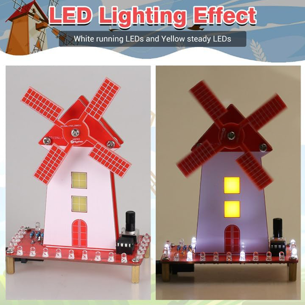 DIY Windmill Soldering Practic - đánh giá và giá Diy Electronics Kits For Beginners