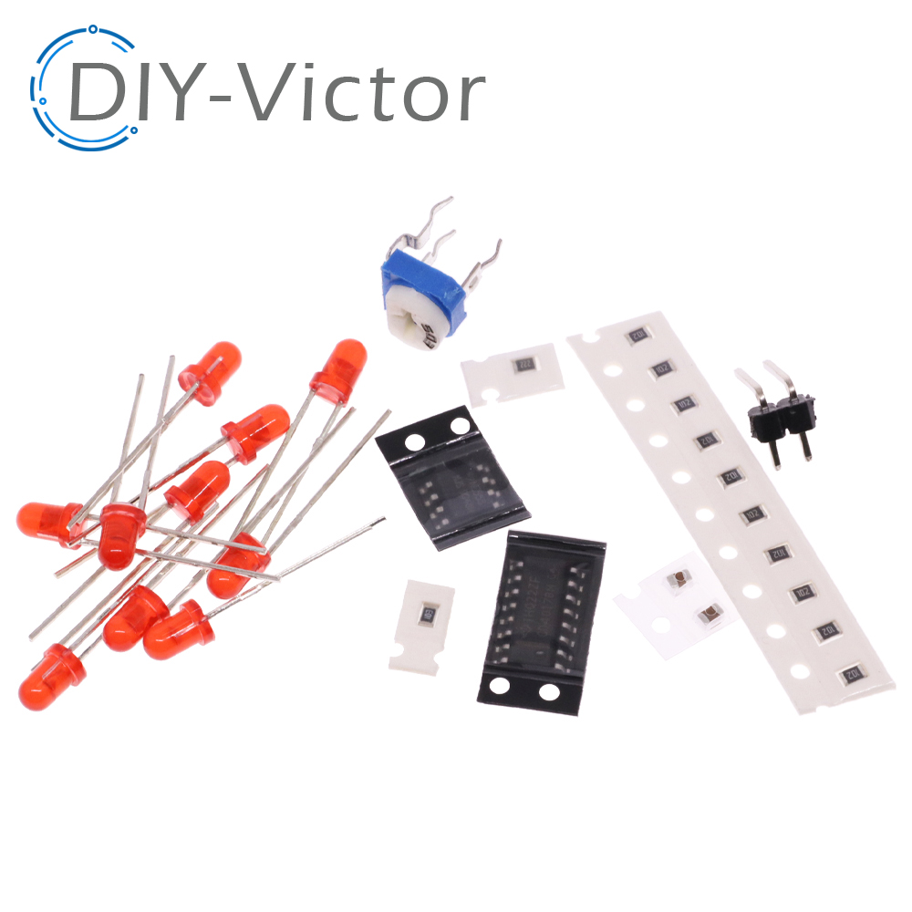 NE555 CD4017 Running LED Flow  - đánh giá và giá Diy Electronics News